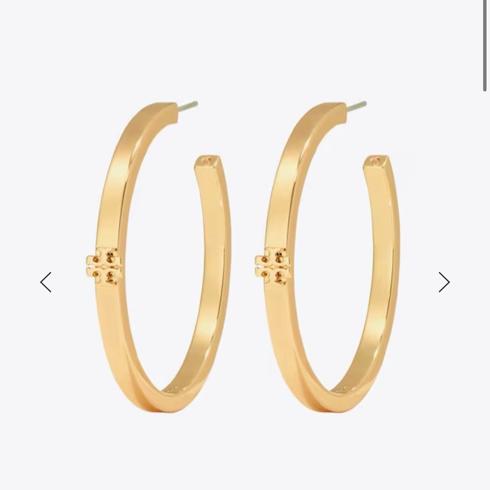 Authentic Tory Burch Hoop Earrings